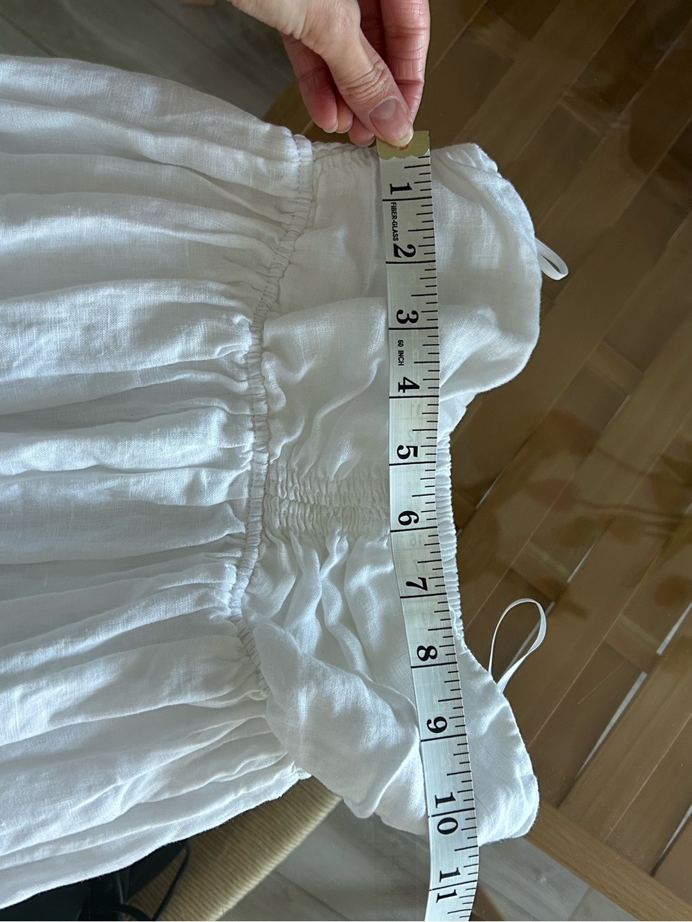 Aritzia Little Moon 100% Linen White Strapless Maxi Dress - Picture 15 of 15
